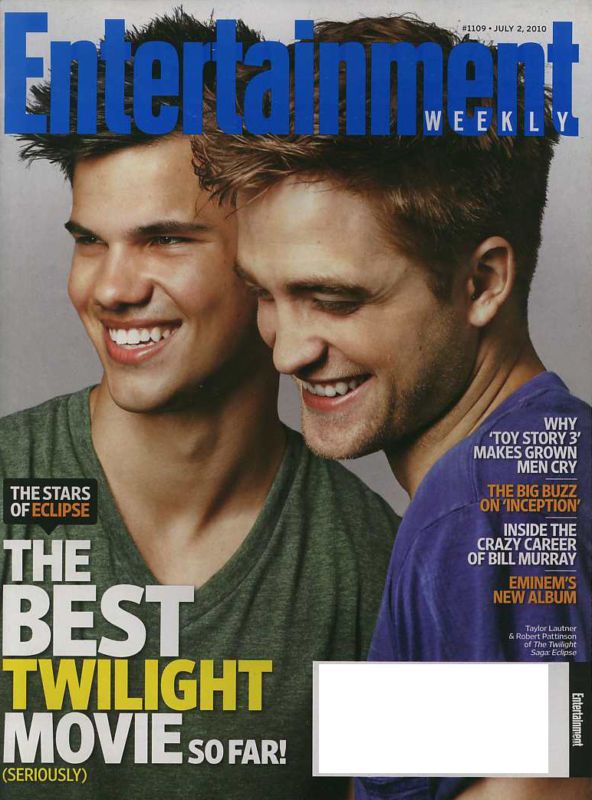 EW Robert Pattinson, Taylor Lautner, Twilight  