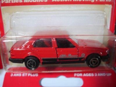 MAJORETTE 271 lot of 7 ALFA ROMEO 75 GIULIETTA CAR RED CAR VARIATION 