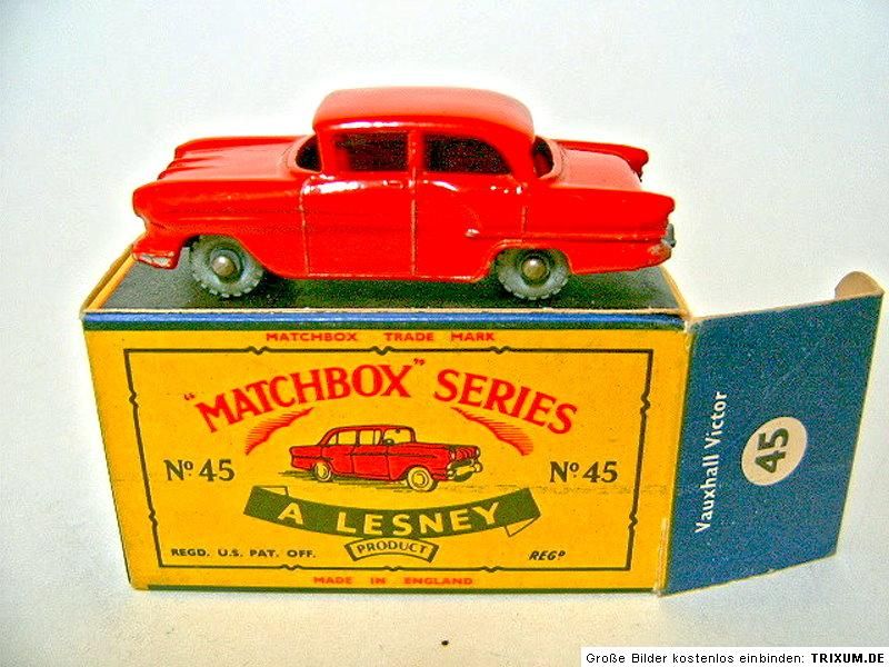 Matchbox 1 75 Serie 45A Vauxhall Victor in ROT, fast perfekt, eine 