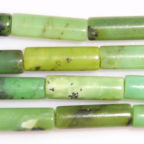 3x8mm Column Chrysoprase Beads 15L  