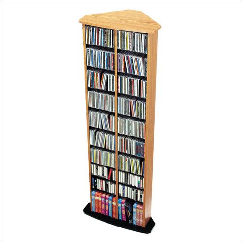 Triple 1200 CD DVD Storage Cabinet, Media Tower Rack  