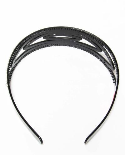 Hair Accessorry headband,Hair Band Crystal Rainbow Bling,Black #10022