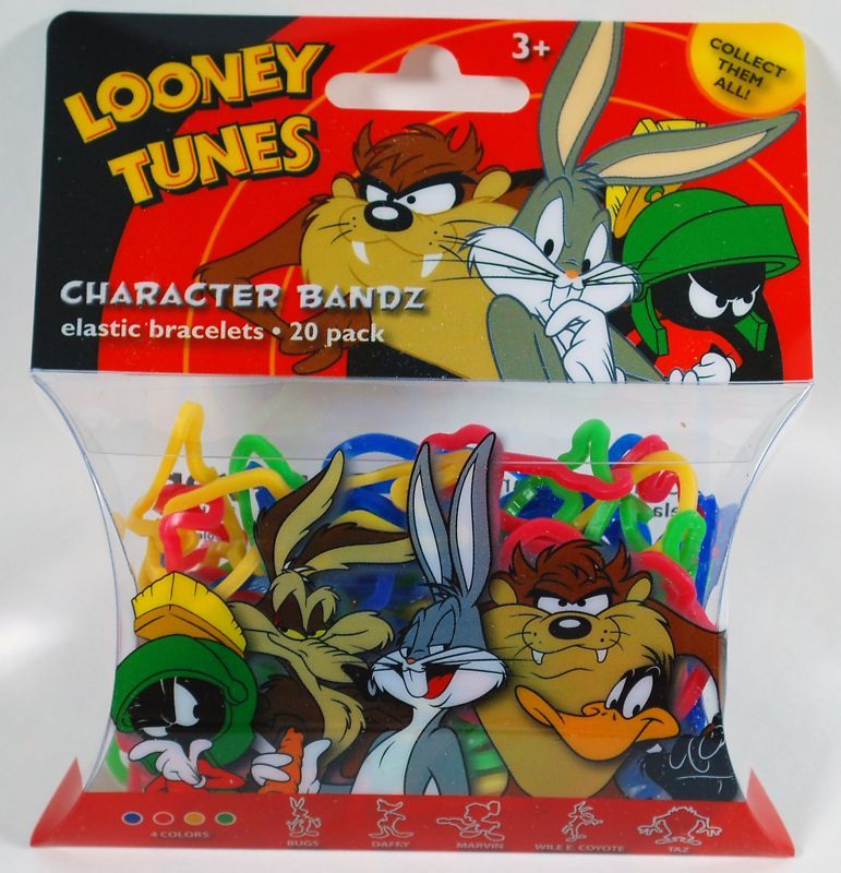 LOONEY TUNES SILLY BANDZ ELASTIC BRACELETS 20 PK NEW  