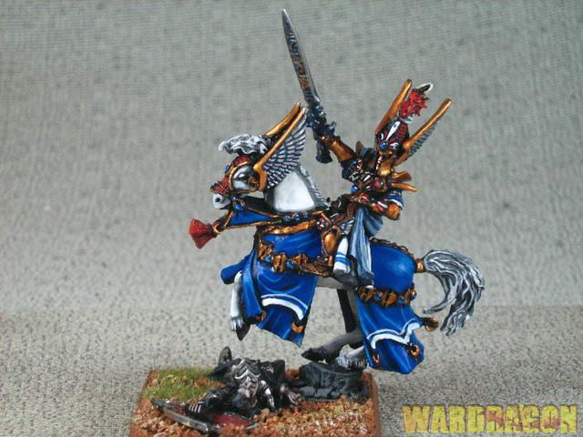 Warhammer WDS painted High Elf Prince Tyrion on Malhandir w15  