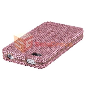 For iPhone 4 G S 4GS Sprint Verizon AT&T Red +Pink Hard Slim Diamond 