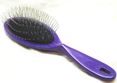 ALL SYSTEMS Dog Ultimate Pin Brush 9 PURPLE YORKIE  