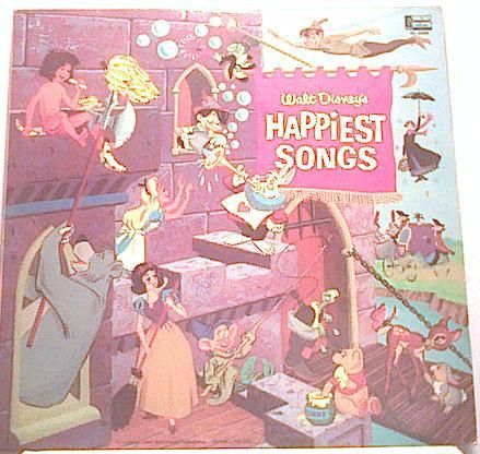 WALT DISNEYS HAPPIEST SONGS Collectors~1967GULF~Vinyl  