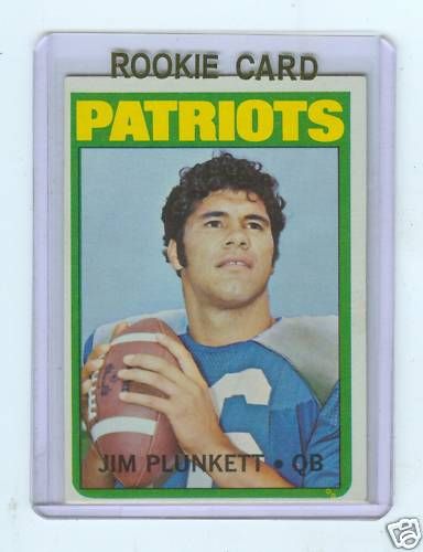 1972 TOPPS #65 JIM PLUNKETT ROOKIE RC STANFORD PATRIOTS  