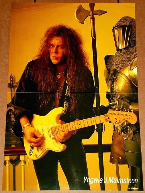 YNGWIE MALMSTEEN FENDER STRATOCASTER TRIBUTE POSTER  