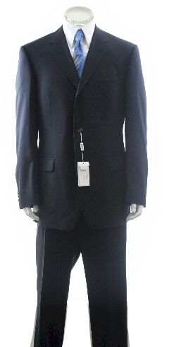 Versace Collection Suit Mens Navy Wool Sz US 48L  