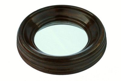 Victorian mahogany round mirror,turn of the century.  