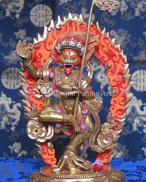 Wrathful Lion Headed Dakini of Wisdom