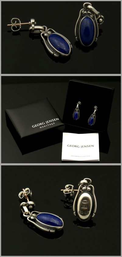 Georg Jensen Earrings Of The Year 2009 w. Lapis Lazuli  