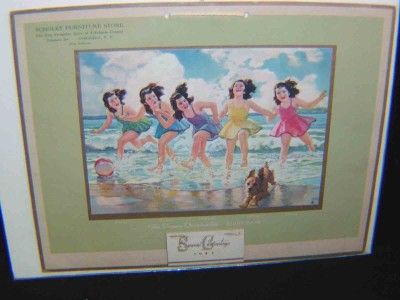 THE DIONNE QUINTUPLETS 1941 CALENDAR w/ Advertising  