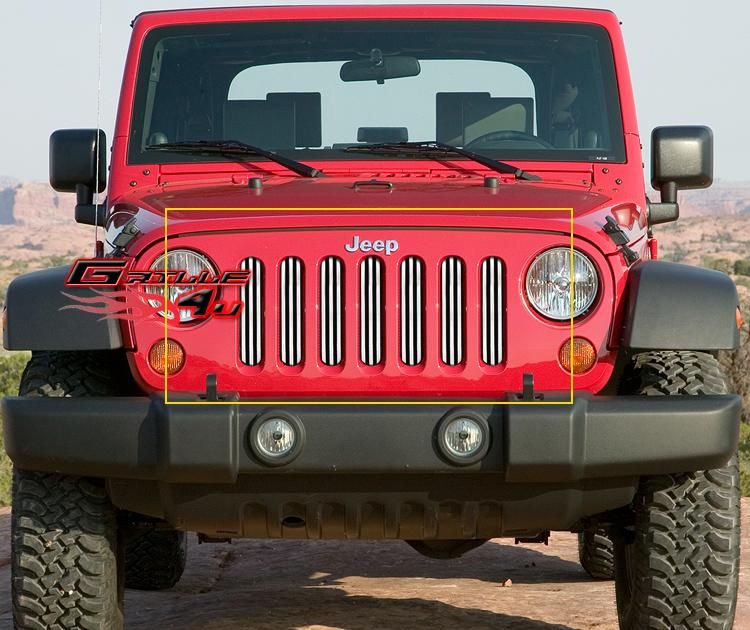 07 11 2011 Jeep JK Wrangler Perimeter Grille Insert  