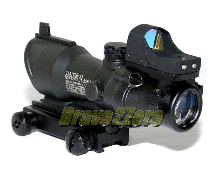 ACOG TA01 NSN DOC Style 4x32 BDC Crosshair Rifle Scope + Mini Reflex 