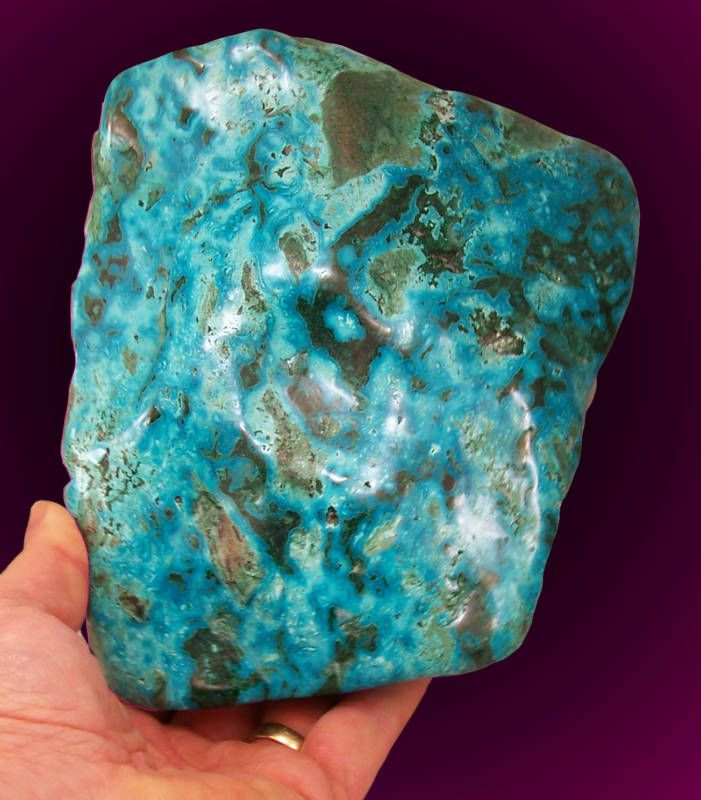 25 LB 7 Polished TURQUOISE CHRYSOCOLLA Nugget Congo  