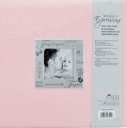 MBI 12x12 SCRAPBOOK ALBUM ~ EXPRESSIONS BABY PINK  