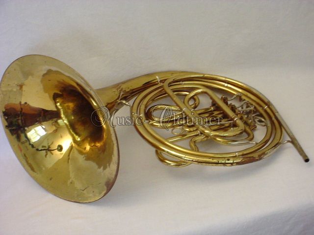 vintage Karl Wunderlich Klingenthal French Horn ** Music Oldtimer 