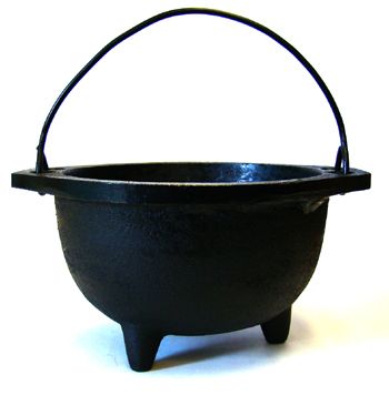 Cast Iron Cauldron   Smudge Sticks   Wicca Pagan  