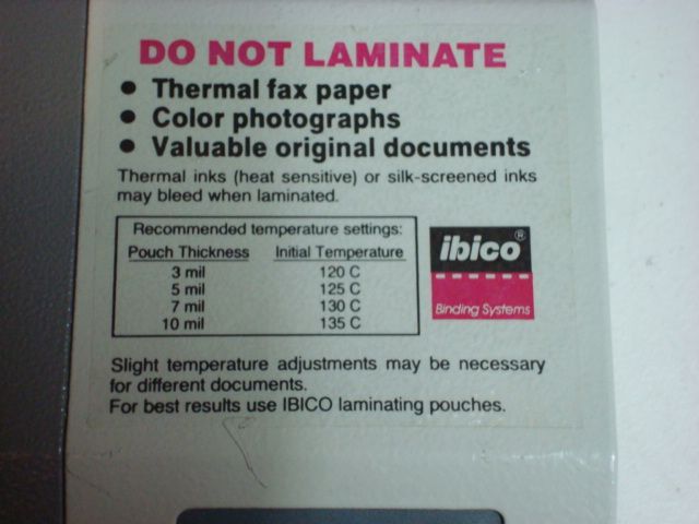 Ibico PL 260IC Pouch Laminator  