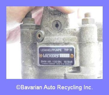 BMW E30 Vickers Power Steering Pump 325 325e 325es  