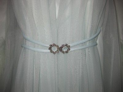   Ann Marabou Double Nylon Nightgown Gown Peignoir Robe Set Negligee S M