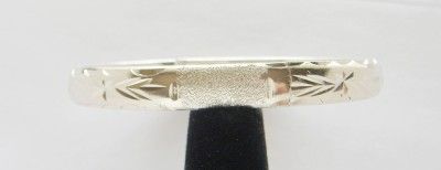 NEW LADIES STERLING SILVER DIAMOND CUT BANGLE BRACELET  