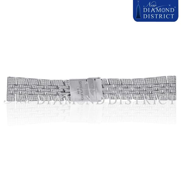 CUSTOM SET 8.50CT TOTAL DIAMOND BREITLING BENTLEY SPEED BRACELET