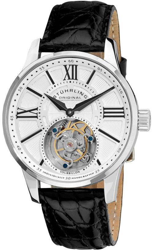 Stuhrling 366 331510 Limited Edition Mechanical Tourbillon Mens Watch 