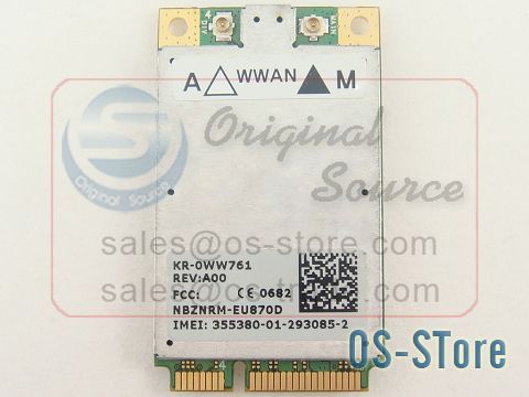 Dell 5520 EU870 EU870D 2G 3G WWAN WiFi Card WW761 KX582  