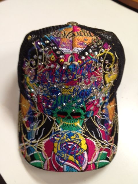 Skull design Christian Audigier Los Angeles Adjustable tabs 