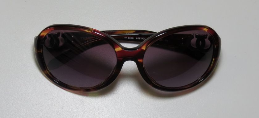 NEW TIFFANY & CO. 4028 TORTOISE/BURGUNDY/VIOLET OVERSIZED SUNGLASSES 