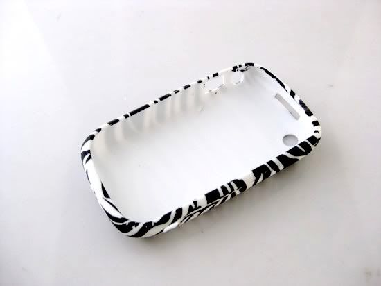 BLACK ZEBRA TPU GEL SILICONE SOFT BACK CASE COVER SKIN FOR BLACKBERRY 