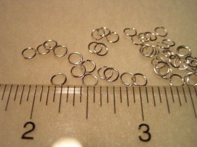 Jump Rings, Sliver Plated, 4mm, 100 pcs (483)  