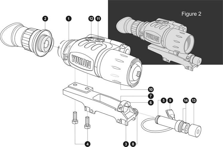 Yukon NVMT Spartan 5 Night Vision Rifle Scope Sight Kit  