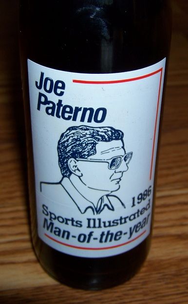 Joe Paterno Full Coke Bottle 1986 NCAA Champions Penn State Nittany 