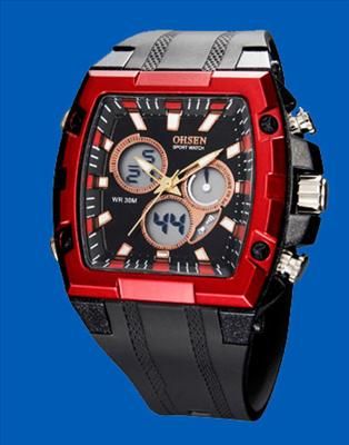 OHSEN Mens Chronograph Sports Quartz Watches XMAS gift  