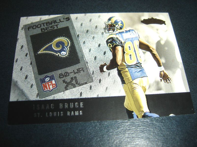 ISAAC BRUCE 2002 FLEER SHOWCASE CARD #8 FB ~ 713/799  