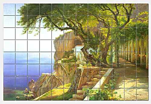 Pergola in Amalfi by Carl Fredrik Aagaard   this beautiful mural is 