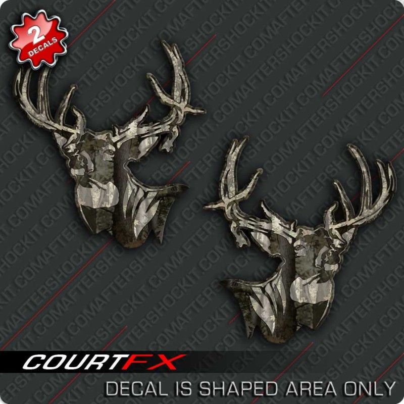 Camo Deer Sticker Whitetail Rut Decal  