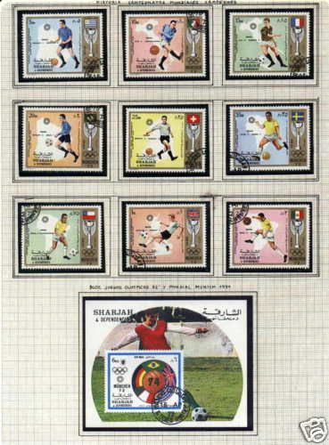 SOCCER SHARJAH STAMPS + SS WC, OLYMPIC GAMES  