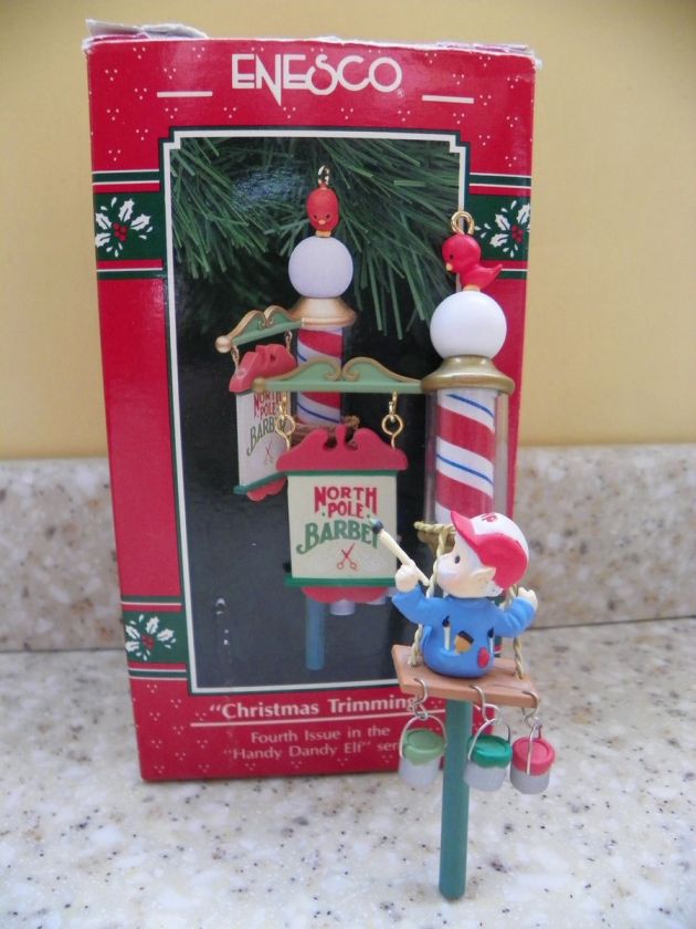 ENESCO 1991 Christmas Trimming Handy Dandy Elf Ornament  
