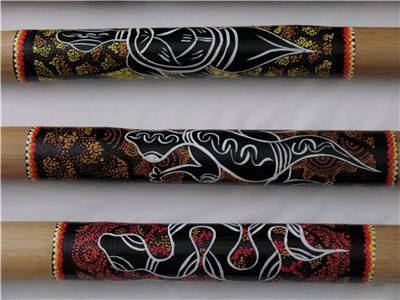 SHIPS FREE REPTILE DOT PAINTED Aus Aborigin Didjeridu  