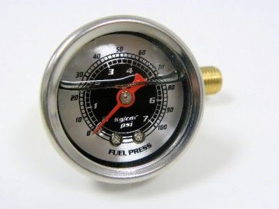 ACURA NSX FUEL PRESSURE LIQUID FILLED GAUGE KIT BLACK  