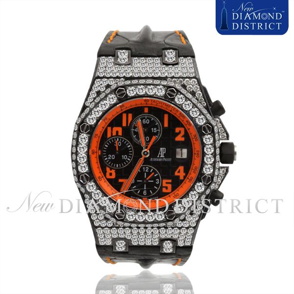 13.75CT DIAMOND AUDEMARS PIGUET ROYAL OAK OFFSHORE VOLCANO WATCH IN 