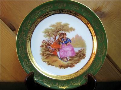 Goudeville Limoges 6 24K Gold plated Decorative Plate  