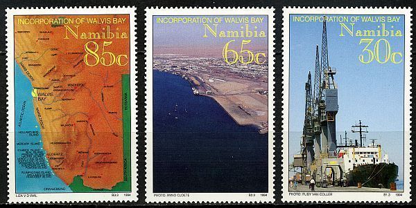 Namibia  C109 1994 Walvis Bay Ship Map MNH  