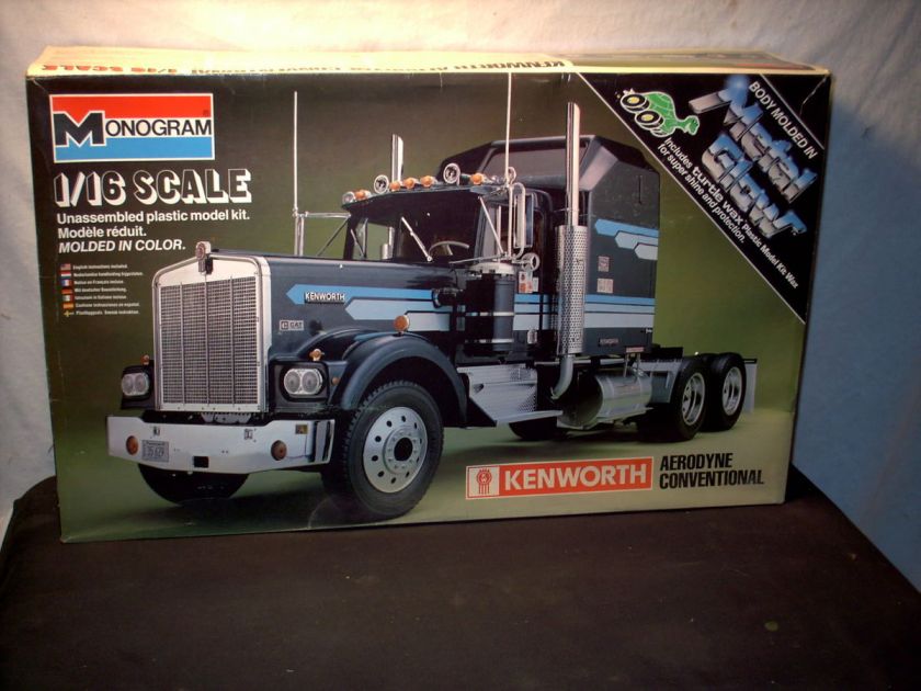 Model Semi Kit Kenworth Aerodyne Conventional 1/16 Scale  