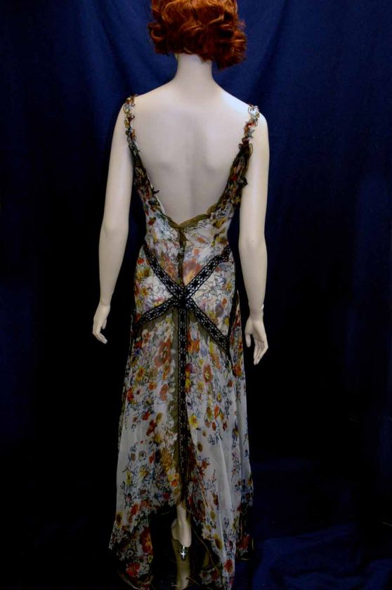 GORGEOUS SILK & LACE DRESS BY JEAN PAUL GAULTIER 44  